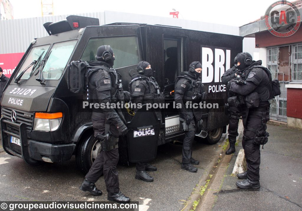 Unités de la BRI Préfecture de Police(PP) pour la Fiction - Groupe Audiovisuel Cinéma