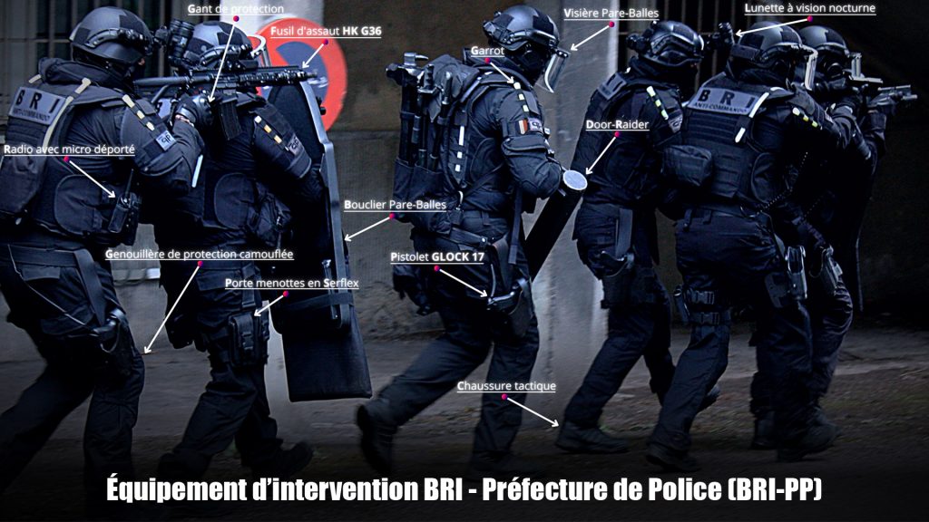 équipement d’intervention BRI - Préfecture de Police (BRI-PP)